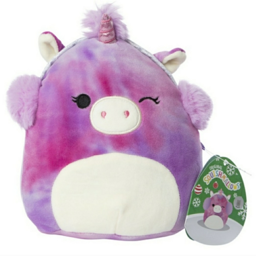 Rare Original Squishmallows Lola The Unicorn 7.5" Silver Tag Edition New